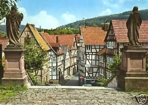 AK, Bad Orb Spessart, Alte Fachwerkhäuser, ca. 1970