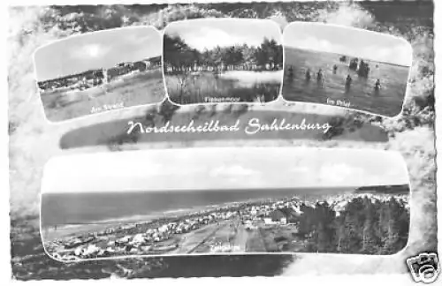 AK, Nordseeheilbad Sahlenburg, vier Abb., 1967