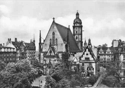 AK, Leipzig, Blick zur Thomaskirche, 1978