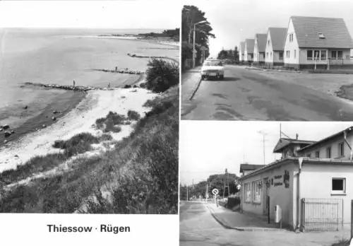 AK, Thiessow Rügen, drei Abb., 1982