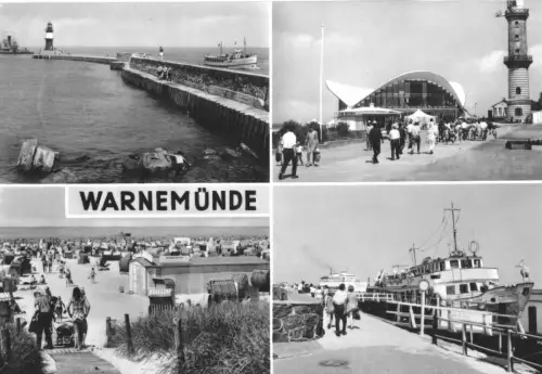AK, Rostock Warnemünde, vier Abb., 1970