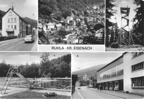 AK, Ruhla Kr. Eisenach, fünf Abb., 1982