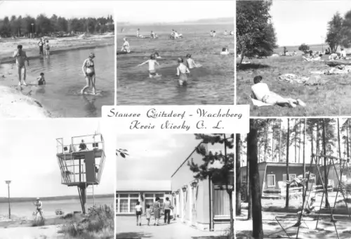 AK, Quitzdorf - Wacheberg, Kr. Niesky, Am Stausee, sechs Abb., 1983