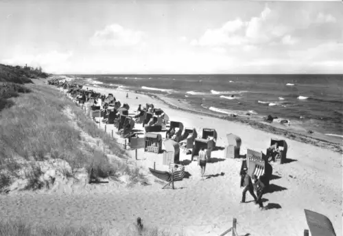 AK, Ostseebad Kühlungsborn, Strand am Zeltplatz, 1973