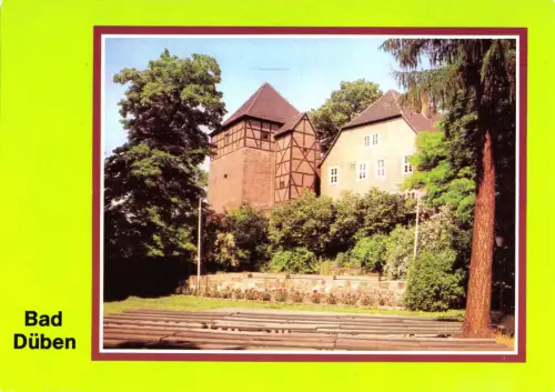 AK, Bad Düben, Burg und Freilichtbühne, 1981