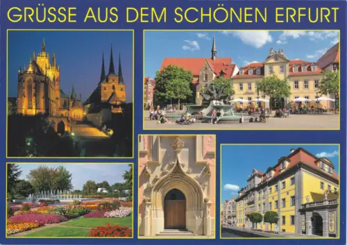 AK, Erfurt, fünf Abb., um 2000
