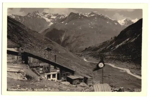 AK, Rettenbachtal Oberösterreich, Almwirtschaft Falkner, um 1940