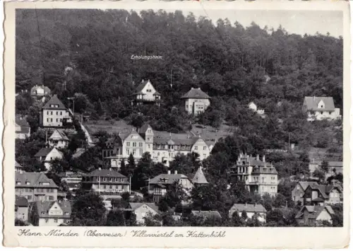 AK, Hann. Münden, Villenviertel am Kattenbühl, um 1952