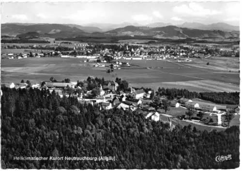 AK, Neutrauchburg Allgäu, Luftbildansicht, 1968