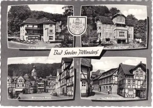 AK, Bad Sooden-Allendorf, vier Abb., gestaltet, 1971