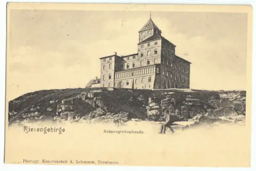 AK, Riesengebirge, Schneegrubenbaude, um 1904