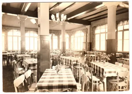 AK, Inselsberg Thür. Wald, HO-Hotel, Großgaststätte, Gastraum, um 1960