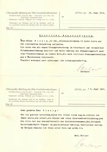 Ortsbrief, Michel-Nr. 782 MeF (3), o Eisenach, 18.6.44