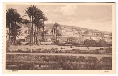 AK, Haifa, Israel, Teilansicht, um 1950