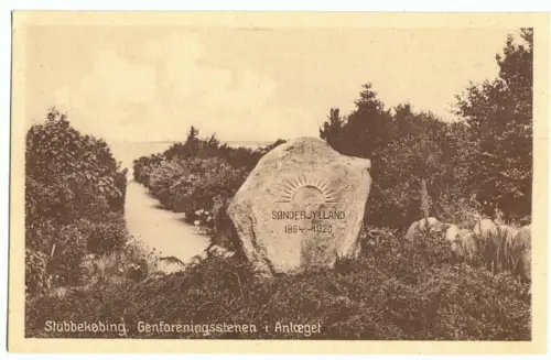 AK, Falster, Stubbekobing, Genforeingstenen i Anlaeger, 1930er