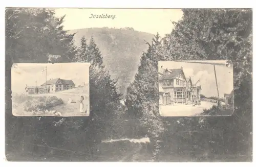 AK, Inselsberg, Thür. Wald, drei Abb., 1906