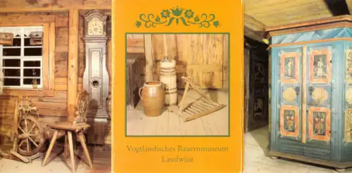AK-Mappe mit 10 (8 + 2) Color-AK, Landwüst, Vogtländisches Bauernmuseum, 1982