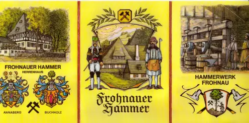 AK-Mappe mit 8 Color-AK, Frohnau, Frohnauer Hammer, 1984
