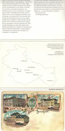 AK-Mappe mit 12 historischen AK, Kreis Beeskow, Reprint, um 1991