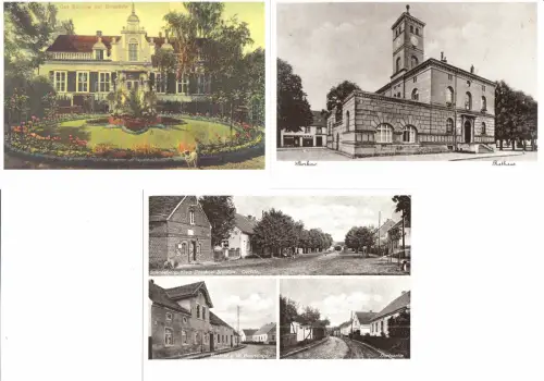 AK-Mappe mit 12 historischen AK, Kreis Beeskow, Reprint, um 1991