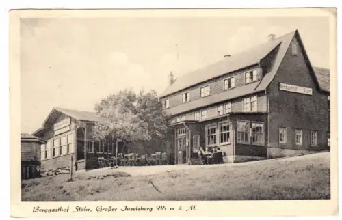AK, Inselsberg Thür. Wald, Berggasthof Stöhr, Version 5, 1951