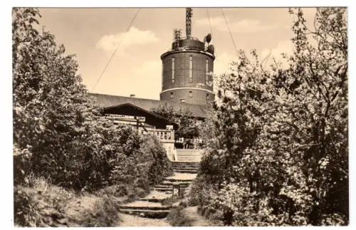 AK, Inselsberg Thür. Wald, Berggasthof Stöhr und Fernsehsender, 1960
