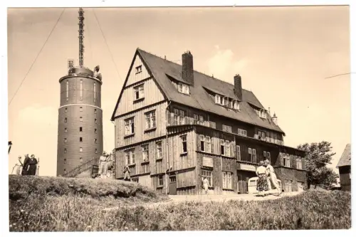 AK, Inselsberg Thür. Wald, Jugendherberge und Fernsehsender, 1960