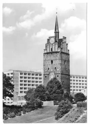 AK, Rostock, Kröpeliner Tor und Hotel Warnow, 1978