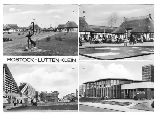 AK, Rostock - Lütten Klein, vier Abb., 1981