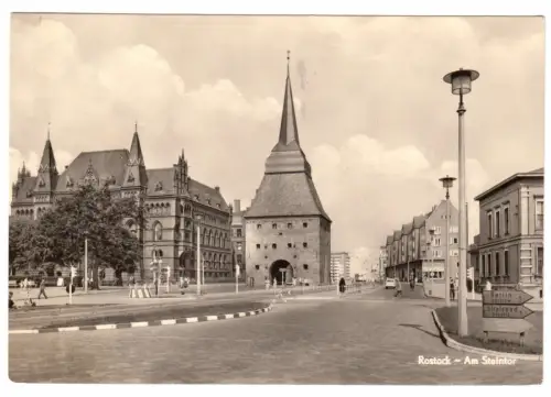 AK, Rostock, Partie am Steintor, 1968