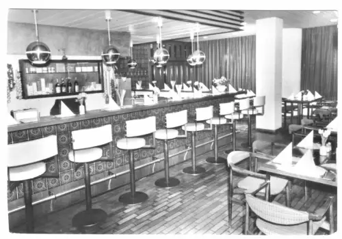 AK, Rostock Warnemünde, Hotel "Neptun", Snak-Bar, 1975