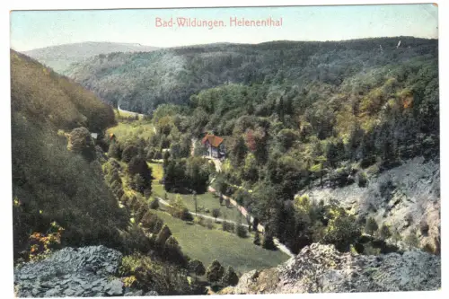 AK, Bad Wildungen, Partie im Helenenthal, 1907
