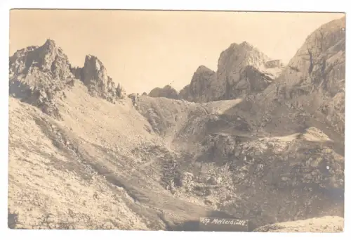AK, Garmisch-Partenkirchen, Meilerhütte, Echtfoto, um 1920, Hüttenstempel