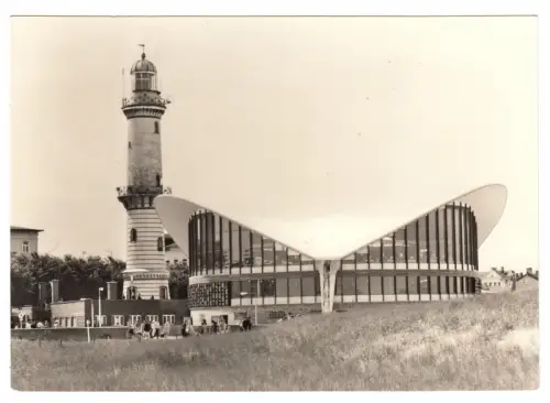 AK, Rostock Warnemünde, Teepott und Leuchtturm, 1969