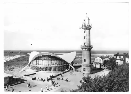 AK, Rostock Warnemünde, Teepott und Leuchtturm, 1970
