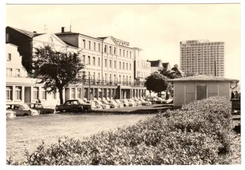 AK, Rostock Warnemünde, HO-Gaststätte "Strandhotel", Seestr. 12, 1981