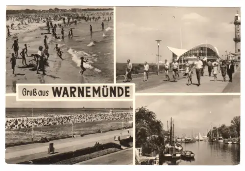 AK, Rostock Warnemünde, fünf Abb., 1970