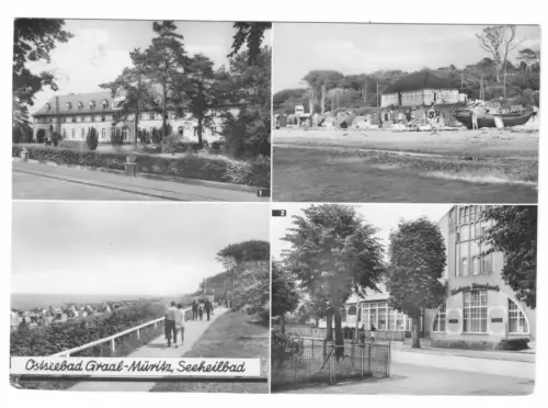 AK, Seeheilbad Graal-Müritz, vier Abb., u.a. Kurhaus Strandperle, 1969