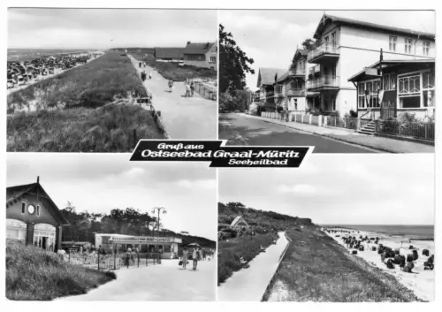 AK, Seeheilbad Graal-Müritz, vier Abb., 1970