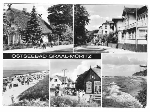 AK, Seeheilbad Graal-Müritz, fünf Abb., 1973