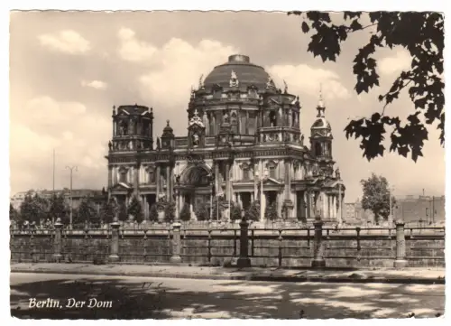 AK, Berlin Mitte, Berliner Dom, Zustand um 1958