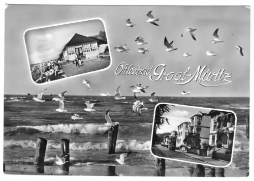 AK, Seeheilbad Graal-Müritz, drei Abb., gestaltet, 1965