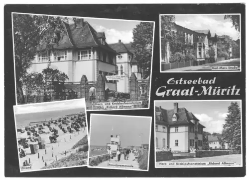 AK, Seeheilbad Graal-Müritz, fünf Abb., gestaltet, 1967