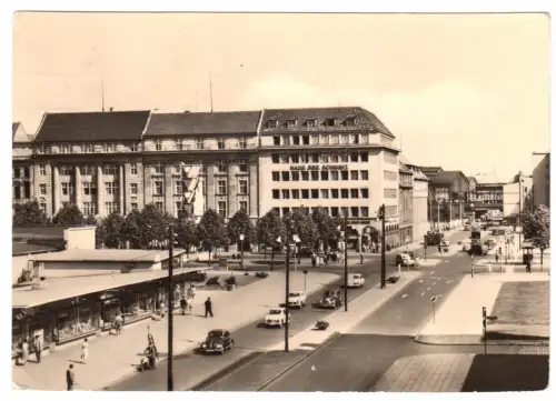 AK, Berlin Mitte, Friedrichstr. Ecke Unter den Linden, 1962