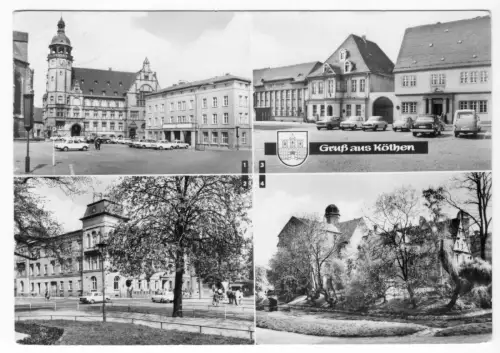 AK, Köthen Anh., vier Abb., 1975