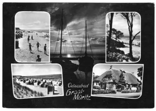 AK, Seeheilbad Graal-Müritz, fünf Abb., gestaltet, 1965