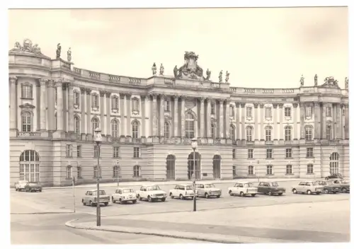 AK, Berlin Mitte, August-Bebel-Platz, Kommode, zeitgen. PKW, 1975