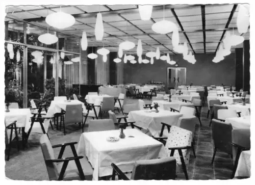 AK, Berlin Köpenick, HOG Müggelturm, Terrassenrestaurant, 1962