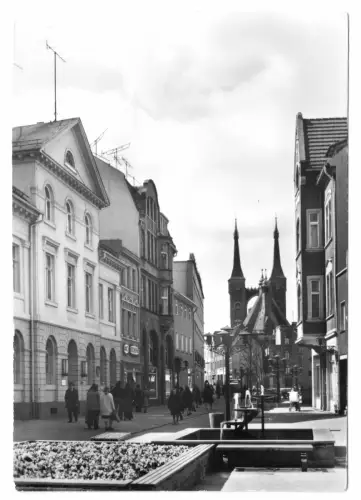 AK, Köthen Anh., Altstadt mit Stadtkirche und Holzmarkt, 1980