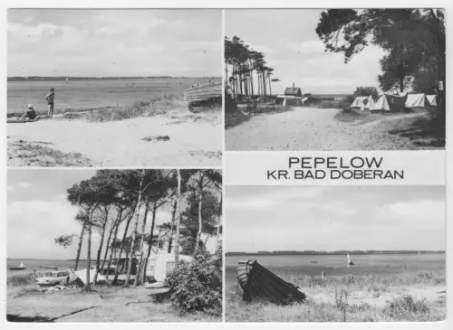 AK, Pepelow Kr. Bad Doberan, vier Abb., 1974
